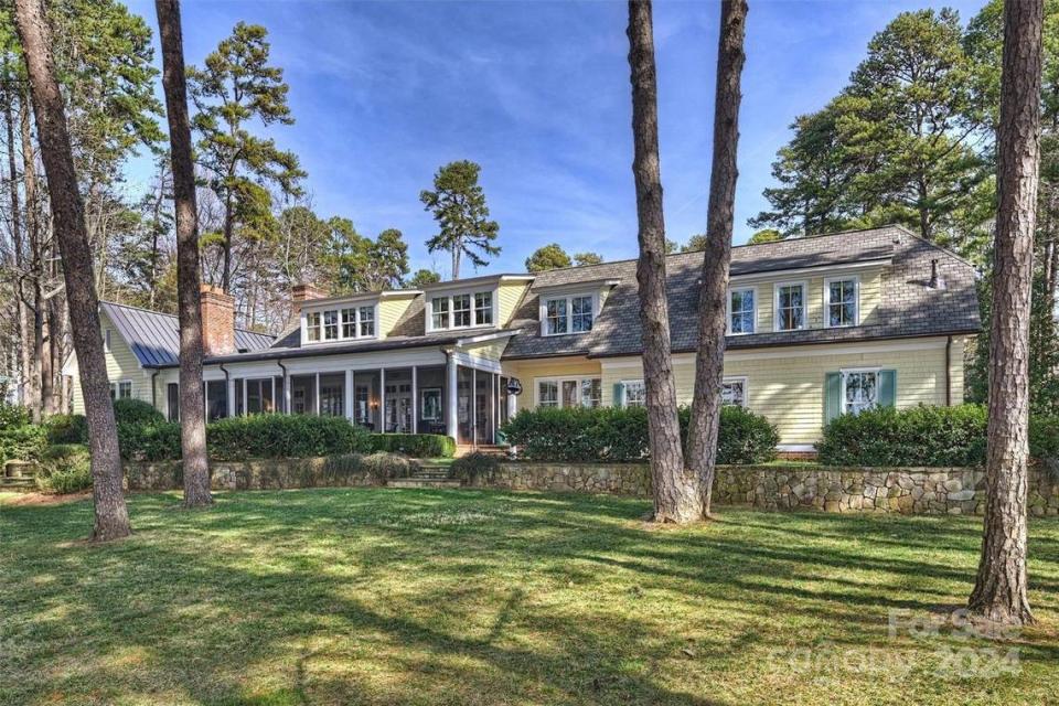 The home at 166 Iron Gate Circle in Mooresville has 300 feet of shoreline.