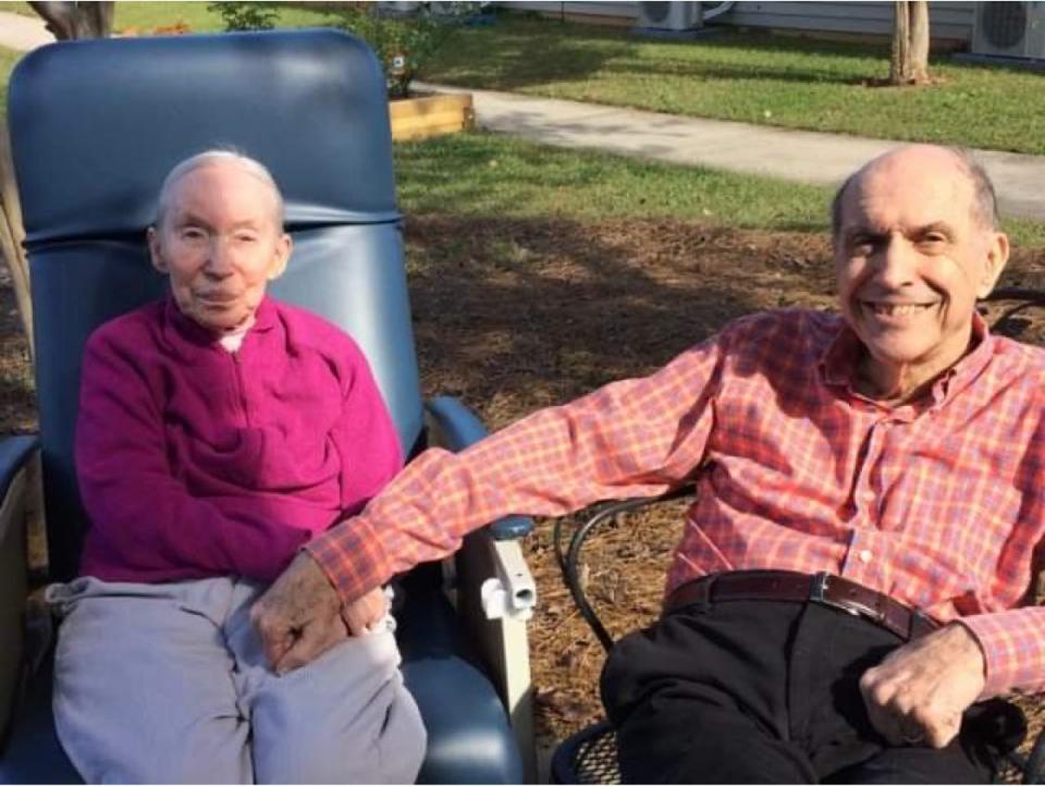 Kiser is riding for his mom Joan, and his dad Jim, shown here, and his grandmother Hattie — all victims of Alzheimer’s disease. His father is now in skilled nursing; his mother and grandmother have died. Oct. 2019