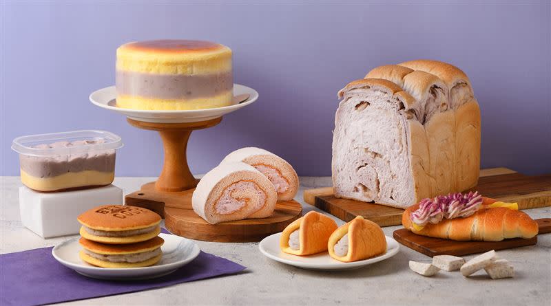 Bake Code烘焙密碼同步推出8款芋頭系列新品。（圖／業者提供）