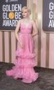 <p>For the 2023 Golden Globes, Julia Garner looked sensational in this jewel-encrusted ruffled Gucci gown, which she paired with De Beers jewelry.</p>