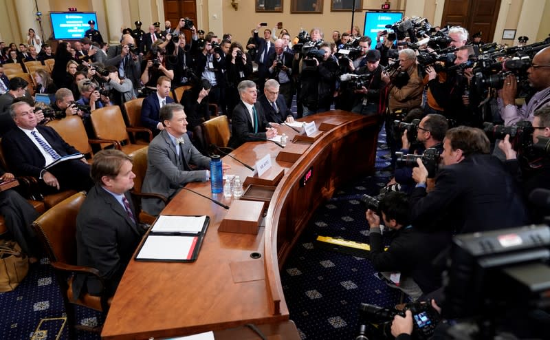 House Intelligence Committee holds hearing as part of Trump impeachment inquiry on Capitol Hill in Washington