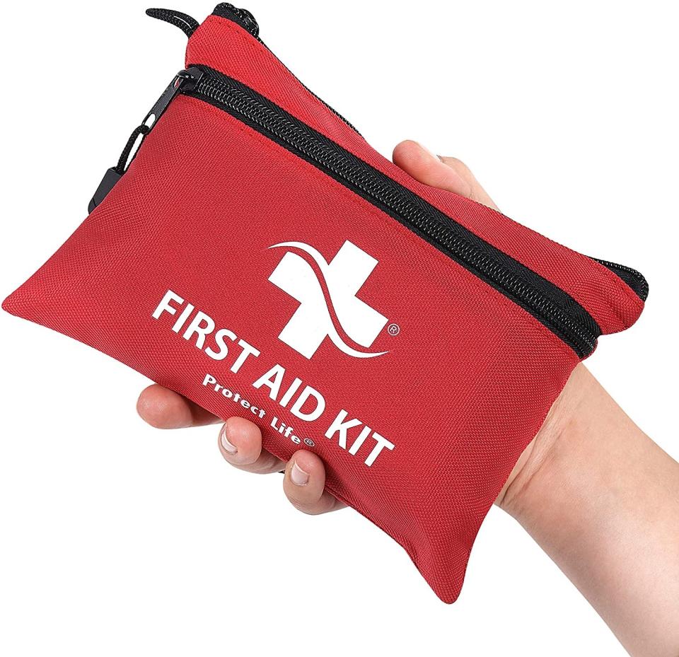 100-piece first aid kit, camping supplies