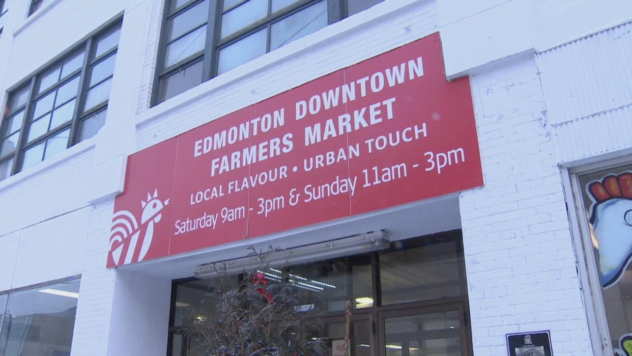 The downtown farmers' market moved from its seasonally-operated 104th Street location to the current indoor year-around building on 97th Street and 103rd Avenue in 2019. (Isaiah Rust/Radio-Canada - image credit)