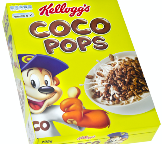 The Coco Pops Monkey advertises cereal that is made up of <span>36.5 per cent sugar. Source: Yahoo</span>