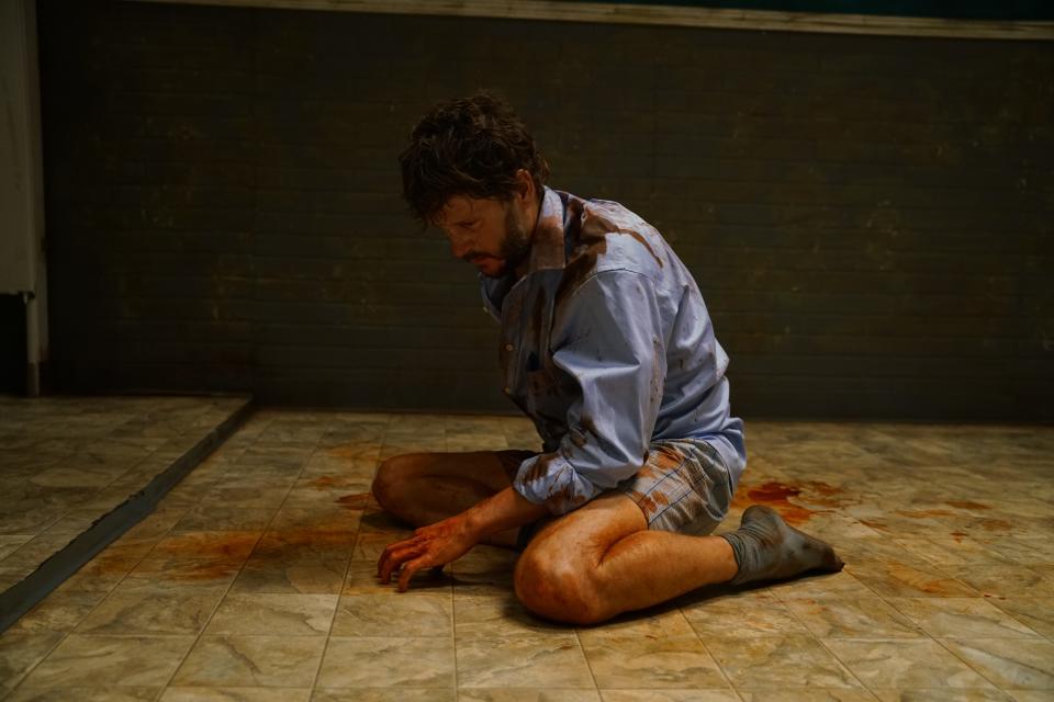 Ryan Kwanten plays a recently dumped man who has a conversation with a god in a rest-area bathroom in the horror movie.
