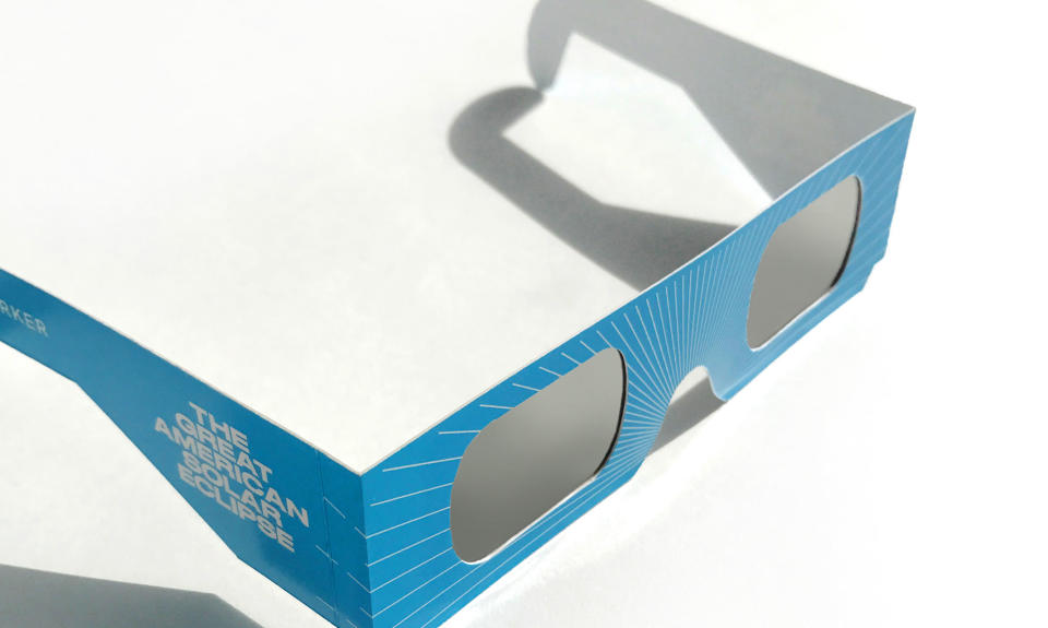 Warby Parker eclipse glasses