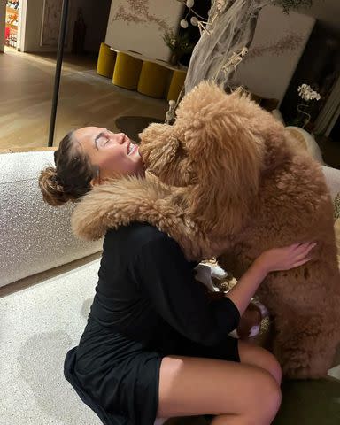 <p>Chrissy Teigen/Instagram</p> Chrissy Teigen and her pup Petey.