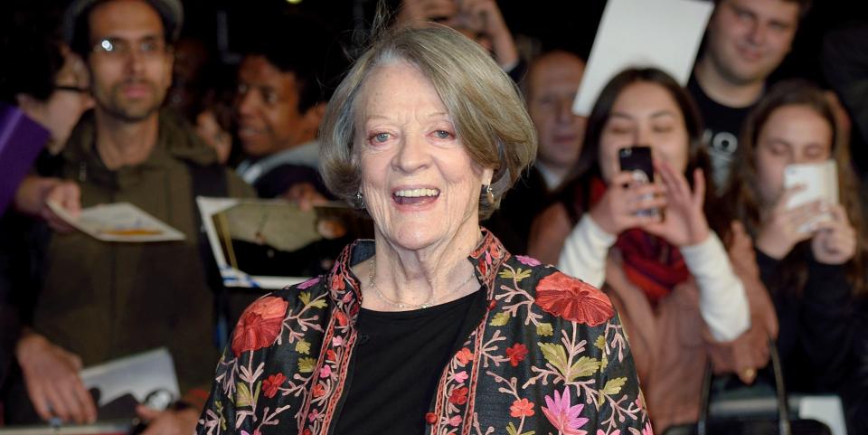 london, england october 13 dame maggie smith attends a screening of the lady in the van during the bfi london film festival at odeon leicester square on october 13, 2015 in london, england photo by karwai tangwireimage