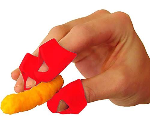 3) Finger Covers for Cheesy Food