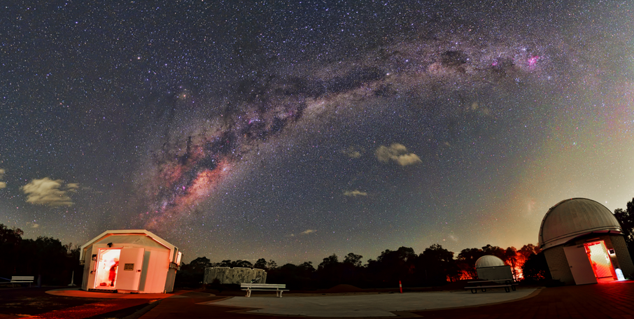 The Perth Observatory at night. Photo: Andrew Lockwood