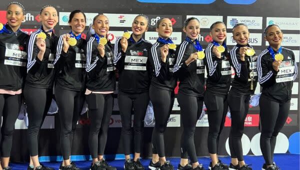 mexicanas ganan en copa del mundo de natación artística