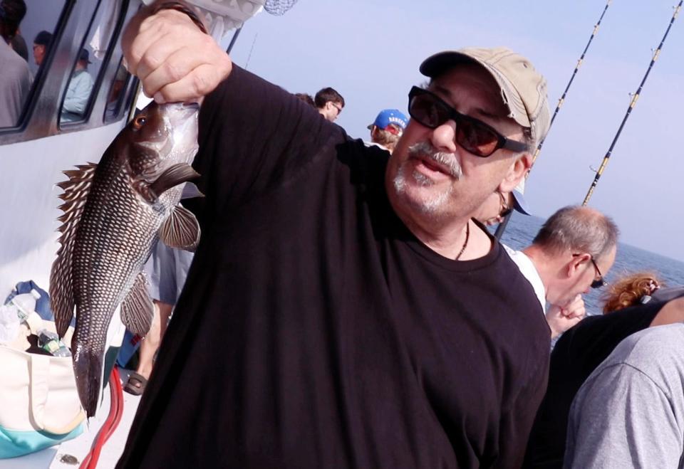 Anglers head out to sea aboard The Gambler fishing vessel for a half day adventure. They are after summer flounder, or fluke, and black sea bass.