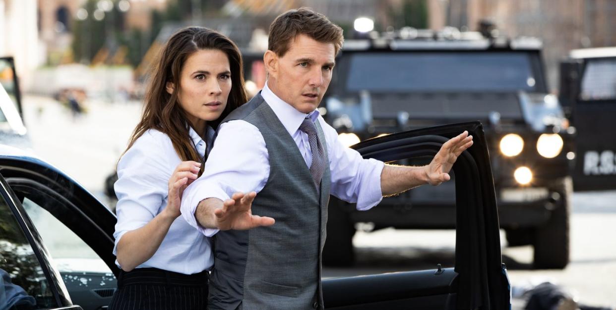 hayley atwell, tom cruise, mission impossible dead reckoning