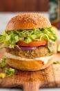 <p>The secret to this burger is using <a href="https://www.delish.com/cooking/g4470/canned-salmon-recipes/" rel="nofollow noopener" target="_blank" data-ylk="slk:canned salmon;elm:context_link;itc:0;sec:content-canvas" class="link ">canned salmon</a>. Now's the perfect chance to overhaul the bad reputation canned foods have and prove to y'all just how good canned fish can be! Not only is it fast and convenient, you also don't have to worry about the fish bones: the canning process makes them as soft and safe to eat as the fish filet itself.</p><p>Get the <strong><a href="https://www.delish.com/cooking/recipe-ideas/recipes/a57945/homemade-salmon-burgers-recipe/" rel="nofollow noopener" target="_blank" data-ylk="slk:Lemon-Dill Salmon Burgers recipe;elm:context_link;itc:0;sec:content-canvas" class="link ">Lemon-Dill Salmon Burgers recipe</a>.</strong></p>