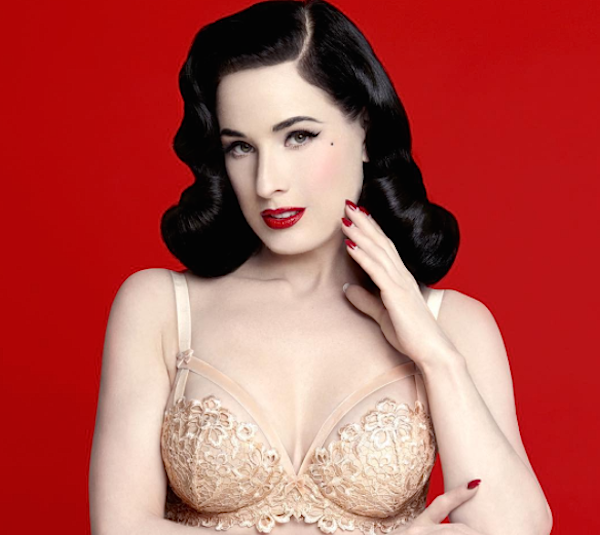 This '80s-inspired bra designed by Dita Von Teese is back in stock so OBV  we need it