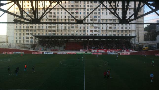 Apartments rise over the stadium where lucky tenants have the opportunity to catch some of the best home games in the league.