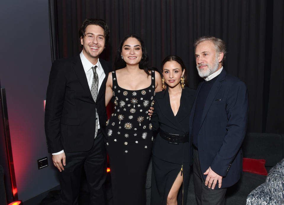 Nat Wolff, Brittany O’Grady, Aimee Carrero and Christoph Waltz