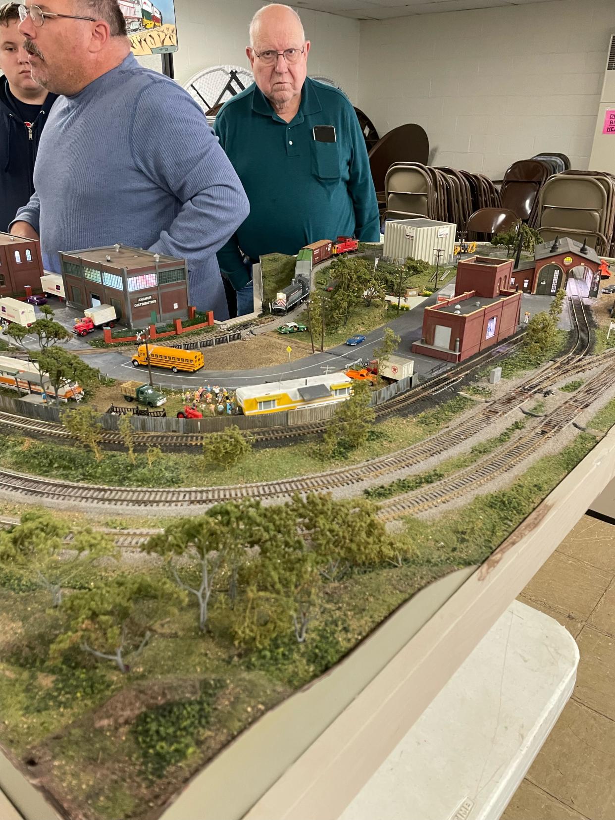 Inevitably at such public displays, Susan Osberg, 80, the superintendent of Little Rhody Division, has one or more suddenly excited people tell her they have Dad's or Grandpa's old model train equipment tucked away in the attic or basement or garage and they have no idea if they still work or not.