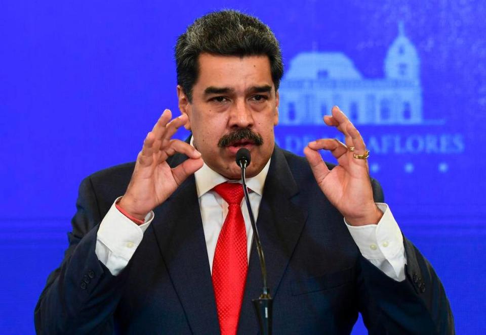 Venezuelan leader Nicolás Maduro at a press conference in Caracas on Dec. 8, 2020.