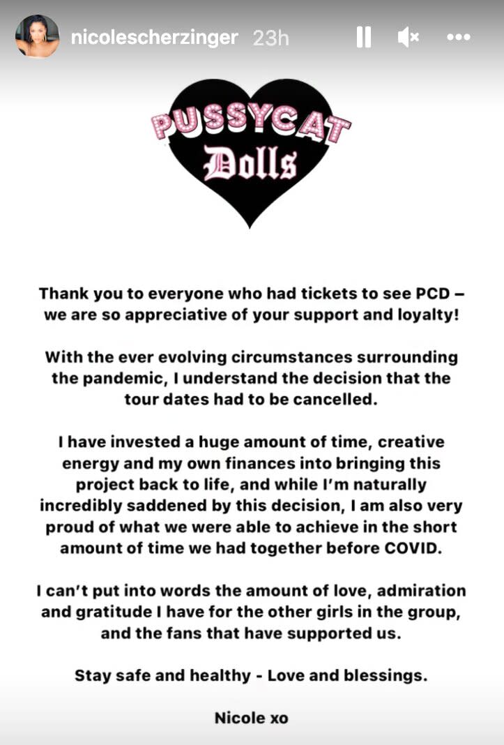Pussycat Dolls Found Out About Their Reunion Tour Cancellation After Nicole Scherzinger's Post