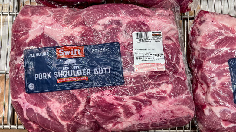 package of pork shoulder butt