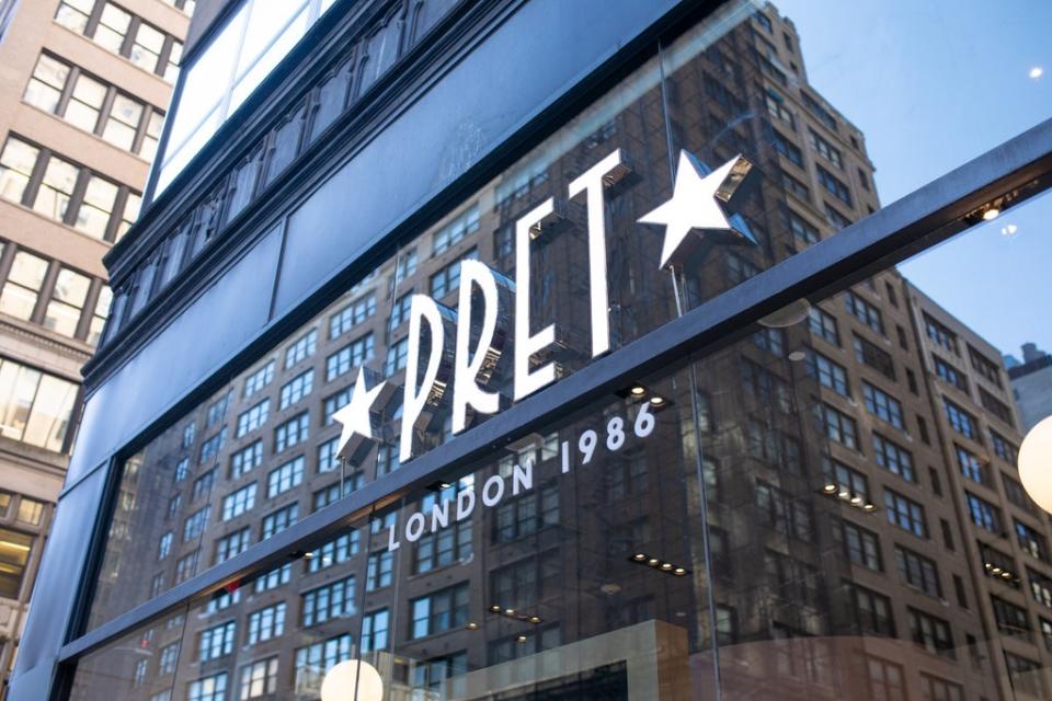 The new logo aims to “champion” the brand’s London heritage (Pret A Manger)