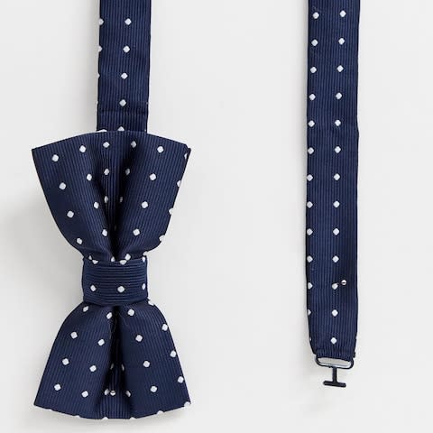 French Connection dotted bow tie - Credit: ASOS