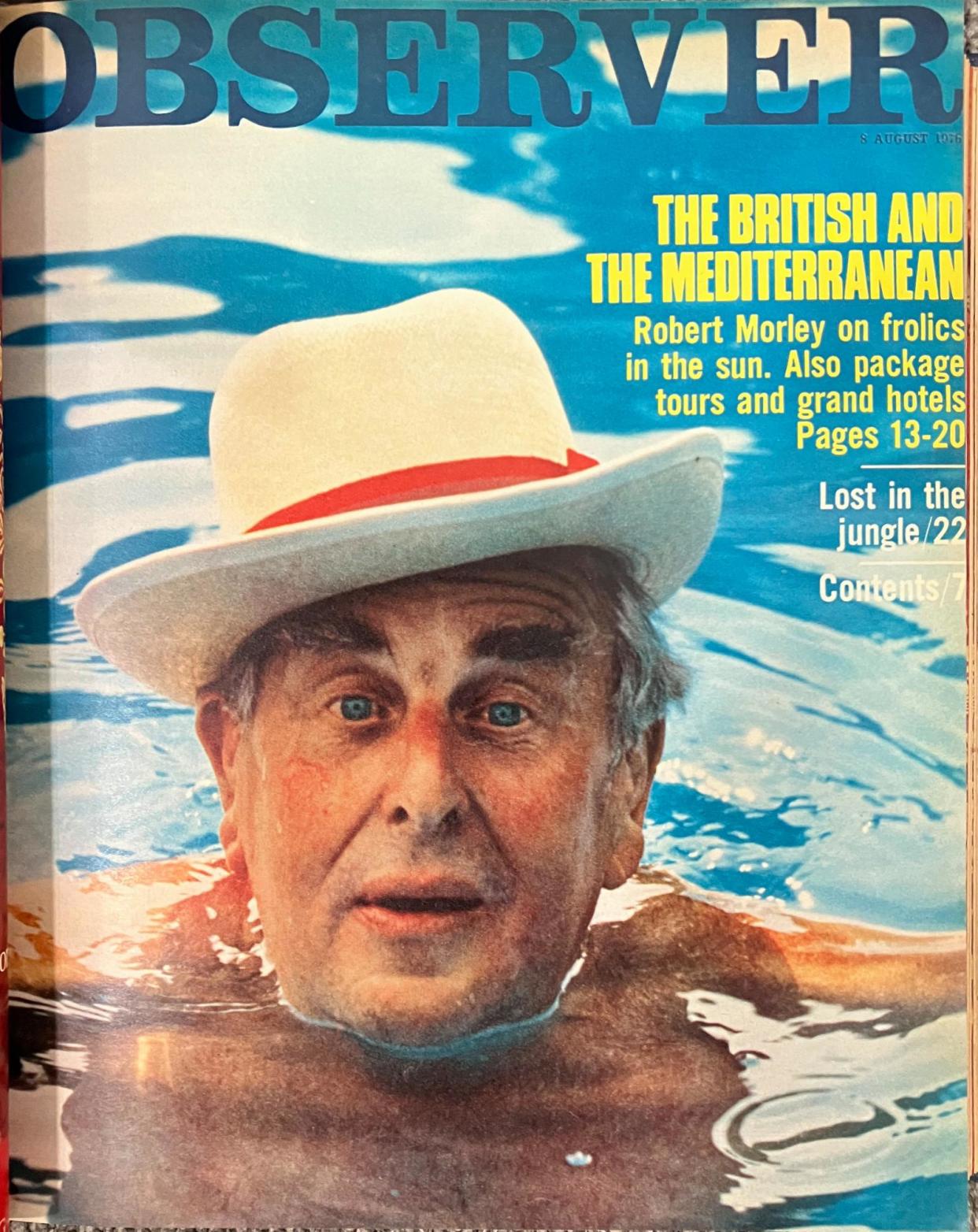 <span>‘To wake each morning to the scent of mimosa, to breakfast outdoors…’ Robert Morley in the Med.</span><span>Photograph: Peter Williams</span>