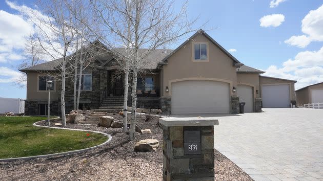 Eric Richins, whose house is pictured, died after consuming about five times the lethal dosage of fentanyl, an autopsy found. 