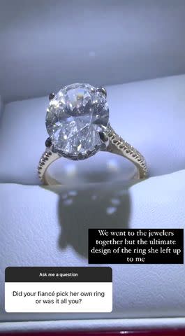 <p>Xavier Prather Instagram</p> Kenzie Hansen's Engagement Ring