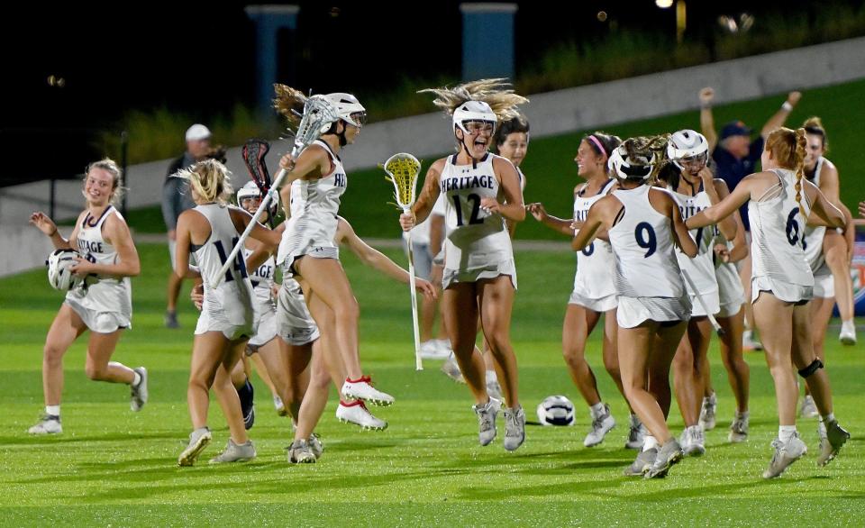 American Heritage- Delray takes on Lake Highland Prep in a girls 1A lacrosse state championship matchup in Naples, Fla., Friday, May 6, 2023.  (Photo/Chris Tilley)