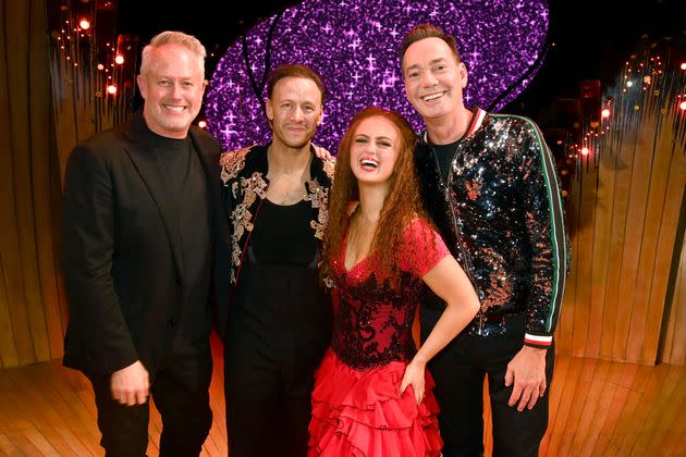 Jason with former pro Kevin Clifton, ex-contestant Maisie Smith and judge Craig Revel Horwood at the Strictly Ballroom afterparty earlier this (Photo: Dave J Hogan via Getty Images)
