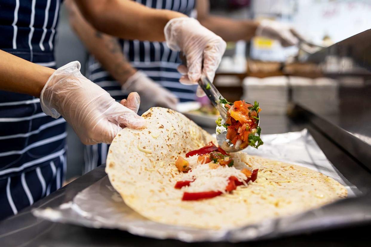 <p>Getty</p> A burrito stock photo