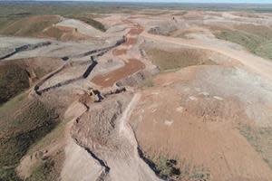 Edwards mining area (looking South-East).