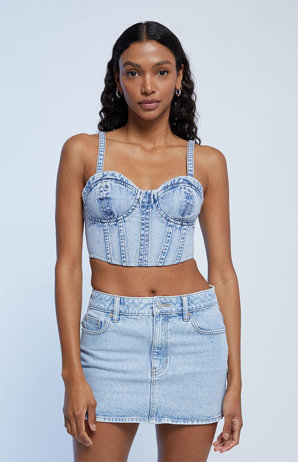 <p><a href="https://go.redirectingat.com?id=74968X1596630&url=https%3A%2F%2Fwww.pacsun.com%2Fla-hearts%2Fdenim-corset-top-4787313.html&sref=https%3A%2F%2F" rel="nofollow noopener" target="_blank" data-ylk="slk:Shop Now;elm:context_link;itc:0;sec:content-canvas" class="link ">Shop Now</a></p><p>Denim Corset Top</p><p>$33.25</p><p>pacsun.com</p>