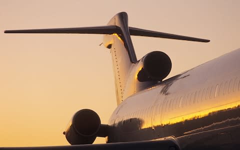 The 727 was Boeing's only plane with three engines - Credit: getty