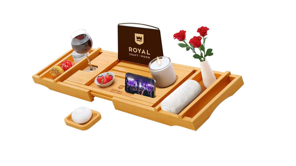 Best gifts for moms: Royal Craft bathtub caddy