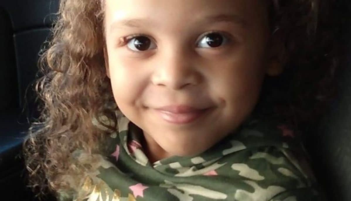 Ariel Young, 5, was in her family's car at the time of the crash.