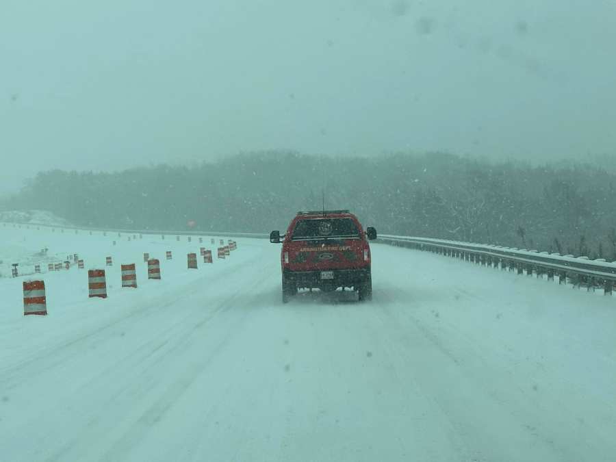 First responders are returning from a call along Murfreesboro Road in Arrington (Courtesy: Arrington Fire and Rescue, Station 19)