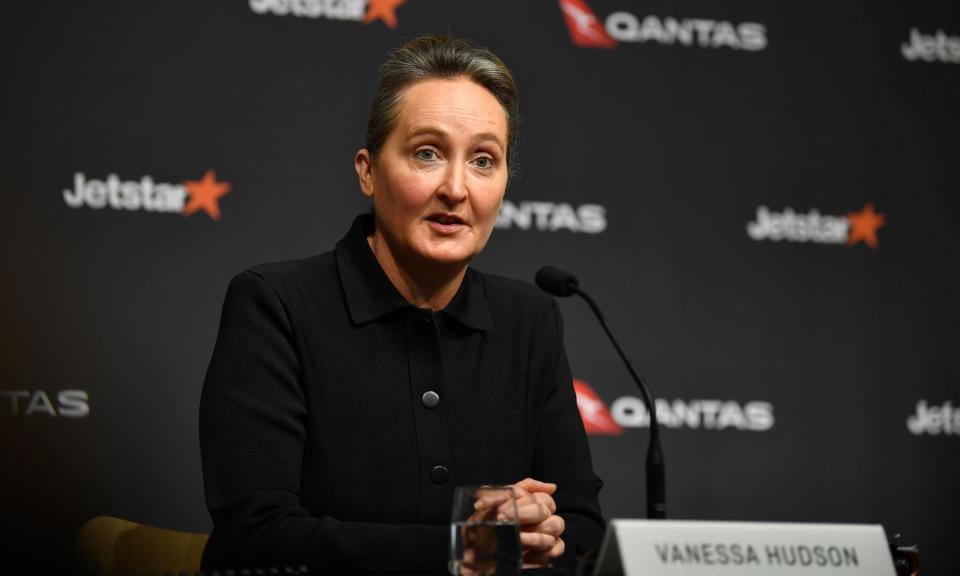 <span>Qantas’ CEO Vanessa Hudson, who entered the top job eight months ago. The settlement with the ACCC sees the airline agree to pay customers compensation over cancelled flights.</span><span>Photograph: Bianca de Marchi/AAP</span>