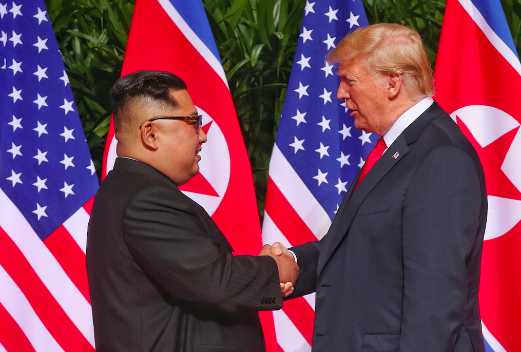 Donald Trump and Kim Jong-un had a historic meeting last month (Picture: Rex)