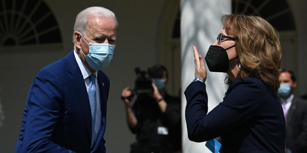 Joe Biden and Gabrielle Giffords