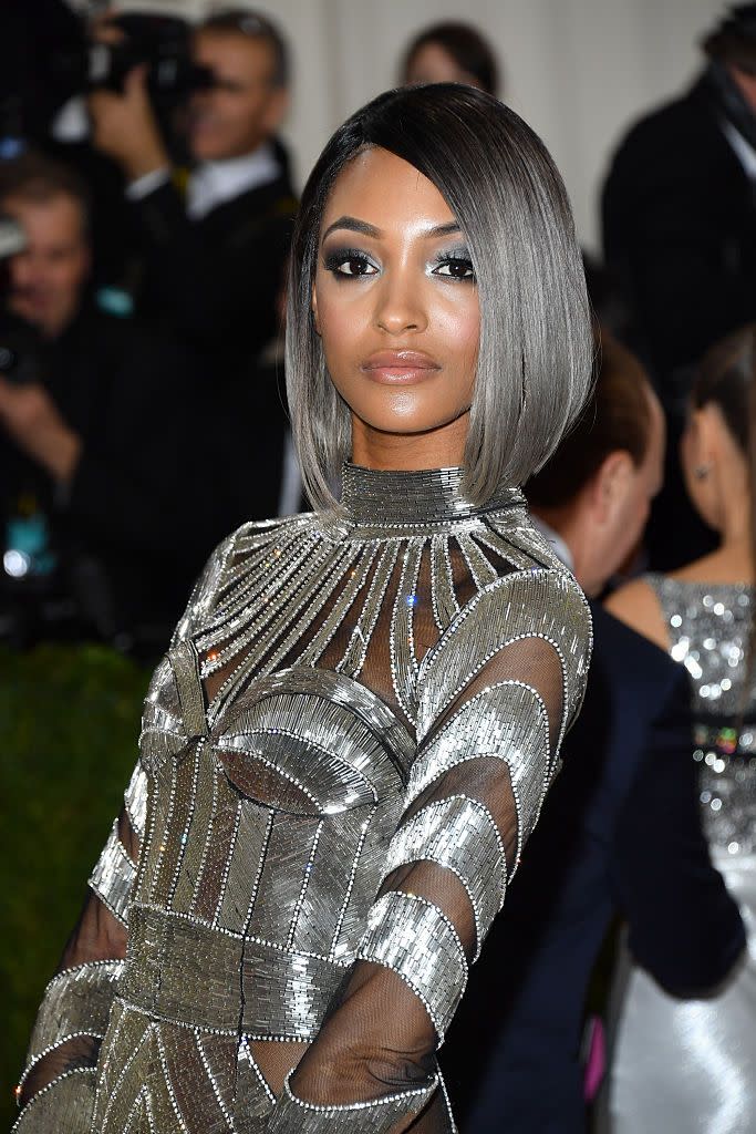 gray hair color ideas jourdan dunn