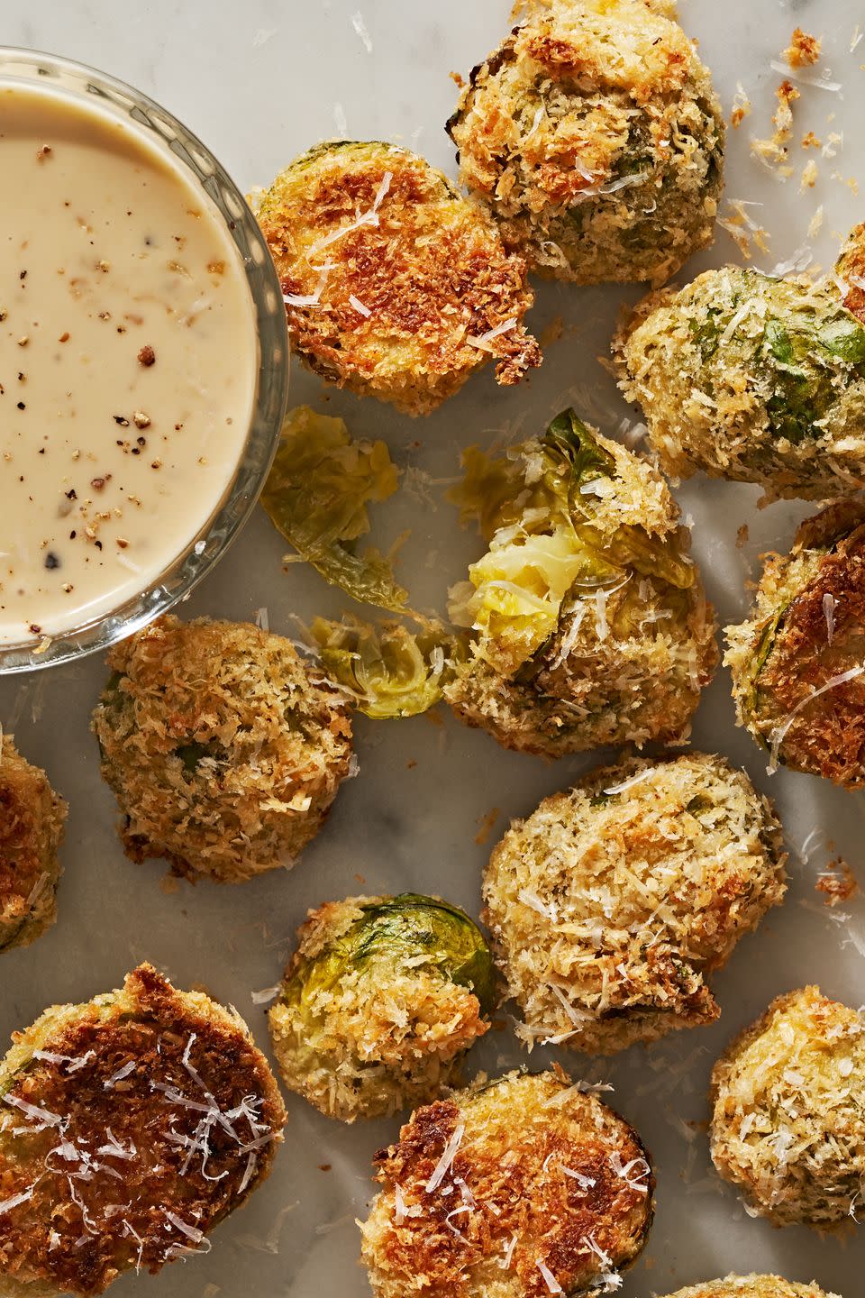 Parmesan Crusted Brussels Sprouts