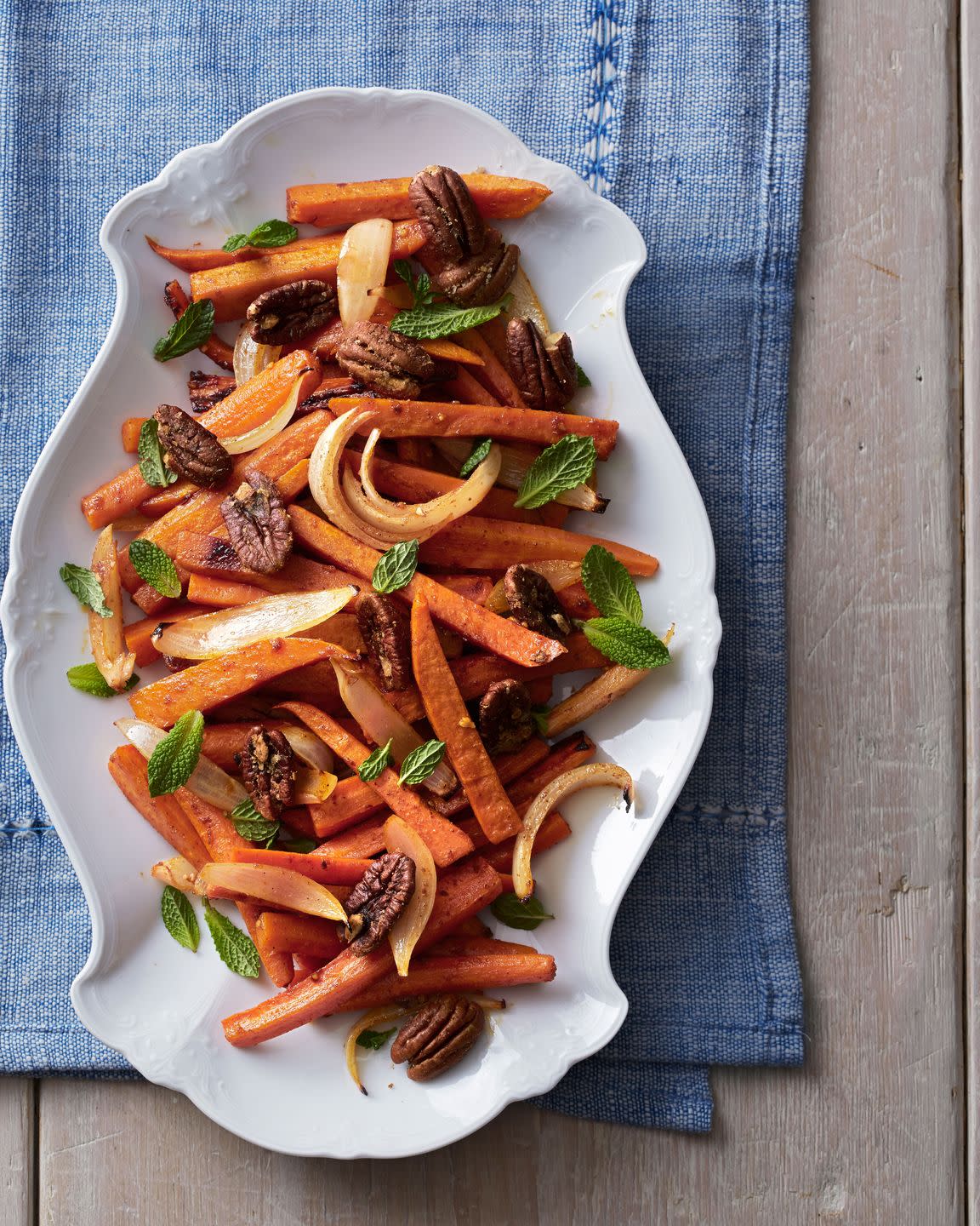 roasted sweet potatoes and carrots