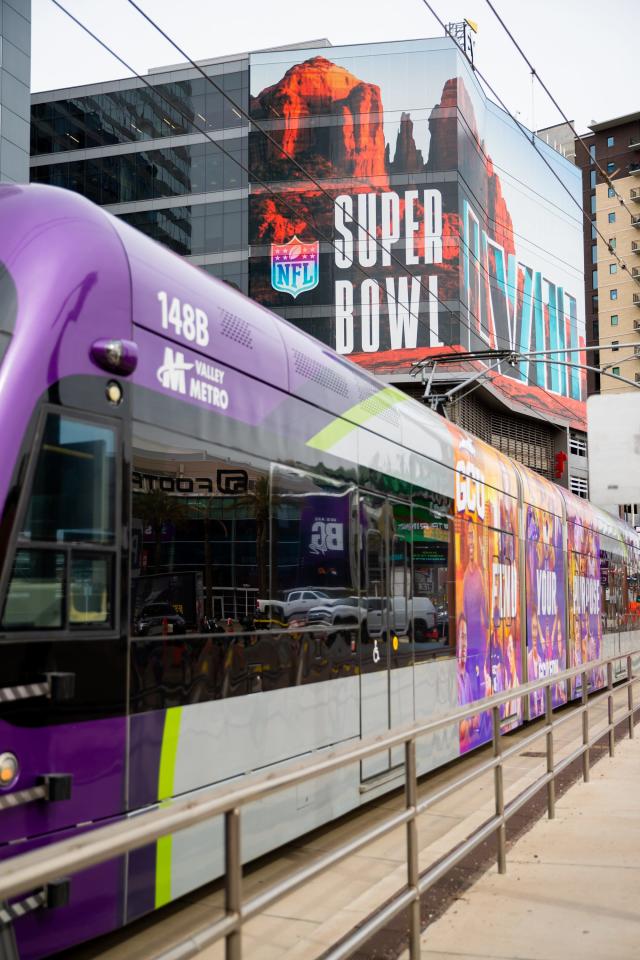 The 57th Super Bowl Flag Flying with the NFL and National USA Flags Blurred  in the Background Editorial Stock Photo - Image of february, glendale:  261534618