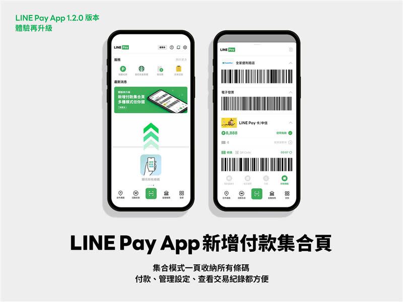 LINE Pay新增「集合模式」。（圖／翻攝自LINE Pay官網）