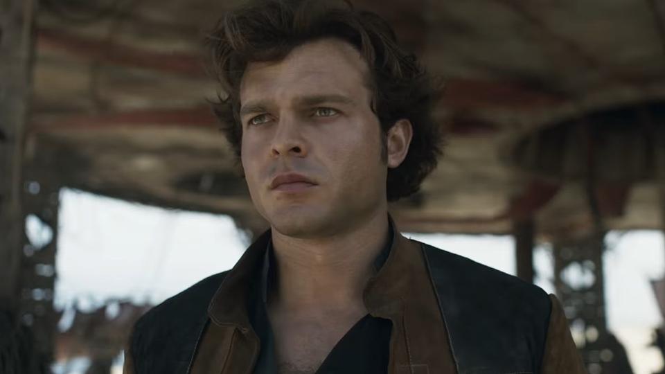 Alden Ehrenreich as Han Solo in Solo: A Star Wars Story