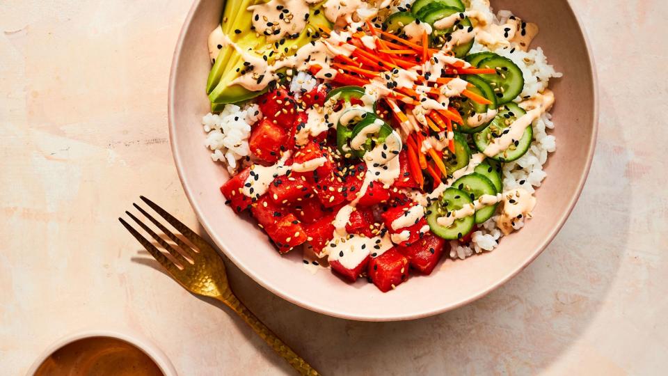 Watermelon Poke Bowl