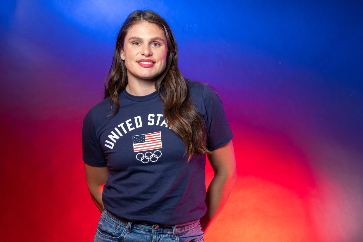 Rugby athlete Ilona Maher poses for a portrait during the 2024 Team USA Media Summit at Marriott Marquis Hotel on April 15, 2024 in New York City. (Photo by Mike Coppola/Getty Images)